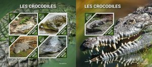 Z08 IMPERF NIG190414ab NIGER 2019 Crocodiles MNH ** Postfrisch