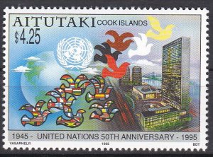 Aitutaki Sc #512 MNH 50th Anniversary United Nations