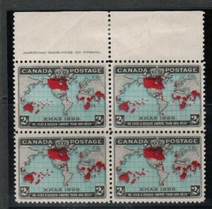 Canada #86b Very Fine Mint Plate Block - Stamps Are Never Hinged Selvage Hinged