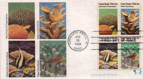 United States, First Day Cover, Marine Life