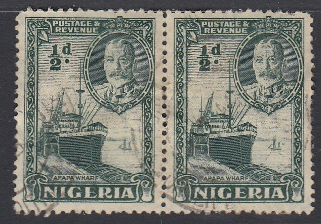 NIGERIA, Scott 38, used pair