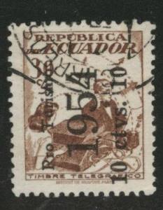 Ecuador Scott RA66 used 1954 postal tax stamp