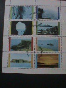 ​STAFFA-SCOTLAND-1974-BEAUTIES OF SCOTLAND -CTO-SHEET-VERY FINE CTO SHEET