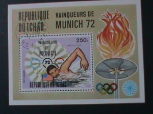 ​CHAD-OLYMPIC GAMES-MUNICH'72 CTO S/S FANCY CANCEL WE SHIP TO WORLDWIDE