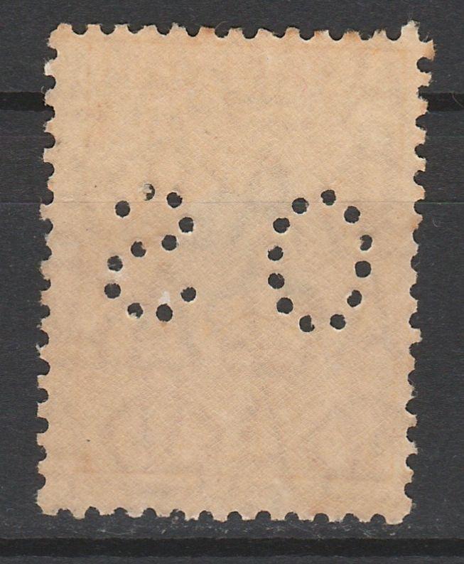 AUSTRALIA 1929 KANGAROO OS 5/- SMALL MULTI WMK CTO WITH ** GUM