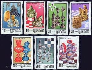 Guinea-Bissau 1983 Sc#473/479 HISTORY OF CHESS Set (7) MNH