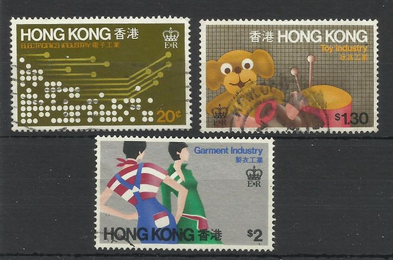 Hong Kong 1979 Set of Industry Issues, Sg 377/9 Very fine used. [1115]