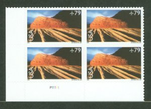 United States #C146 Mint (NH) Plate Block (Landscapes)