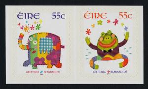 Ireland 1765-6 MNH Frog, Elephant, Greetings