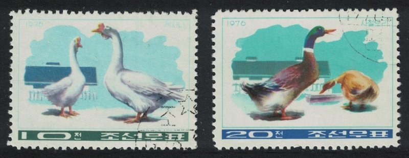 Korea Ducks and Geese 2v 1976 CTO SG#N1479-N1480