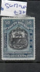 NORTH BORNEO  50C ARMS    SG  179   MOG         P0314A