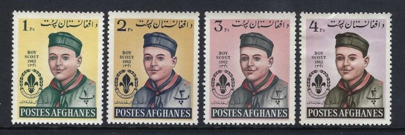 Afghanistan Sc #623-626: Boy Scouts, 1962 MH