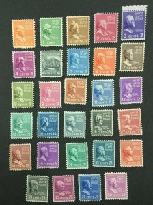 MOMEN: US #801-831 MINT OG NH #30060