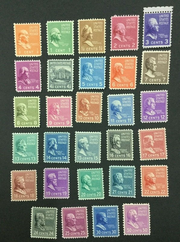 MOMEN: US #801-831 MINT OG NH #30060