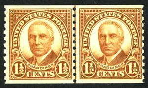 U.S. #686 MINT LINE PAIR OG NH