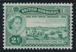 British Honduras SG 191 SC # 156 MLH  Post Office Centenary  see scan