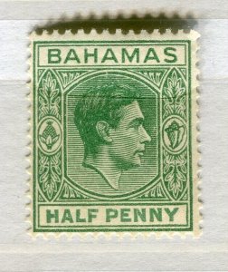 BAHAMAS; 1938 early GVI issue fine Mint hinged Shade of 1/2d. value