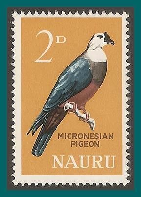 Nauru 1965 Micronesian Pigeon, MLH #49,SG57