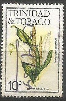 TRINIDAD AND TOBAGO, 1983, used 10c, Flowers, Scott 393