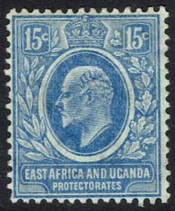 EAST AFRICA AND UGANDA 1907 KEVII 15C