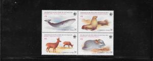 CHILE #679-82 (a)  ENDANGERED SPECIES  WWF   MNH