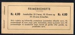 Booklet - Norway 1962 4kr booklet (Olav & Posthorn) c...