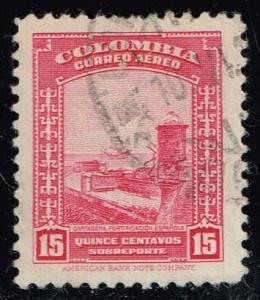 Colombia #C123 Spanish Fortifications; Used (0.25)