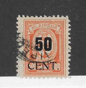 Memel Sc #N77 50cent on 500 used VF