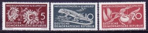 Germany DDR 325-27 MNH 1957 Nature Conservation Week Full Set VF