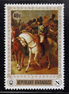 RWANDA Scott 319 Unused Napolean on Horse stamp