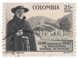 COLOMBIA 1958. AIRMAIL STAMP. SCOTT # C313. USED. # 1