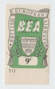 UK  local fiscal BOB revenue GB stamp 2-7-22  BEA  Air Letter - mnh gum