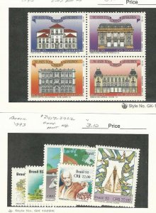 Brazil, Postage Stamp, #22416, 2417-2422 Mint NH, 1993