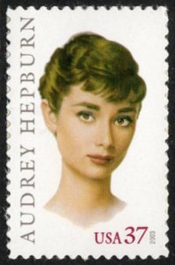 USA Sc. 3786 37c Audrey Hepburn 2003 MNH single