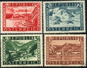 AUSTRIA Sc # 496-9 MNH Scenic Views, Type of 1946