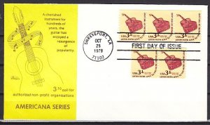 United States, Scott cat. 1613. Guitar Coil issue. First day cover. ^