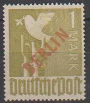 (DE 10447) Mi: 33  1949  U/m Cat €  550.00 signed Schlegel