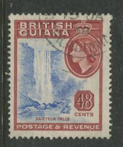 British Guiana - Scott 263 - QEII Definitive Issue -1954 - FU -Single 48c Stamp