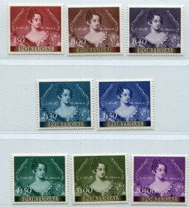 PORTUGAL 1953 100 YEARS OF PORTUGEESE STAMPS 784-790 AFINSA 786-792 PERFECT MNH