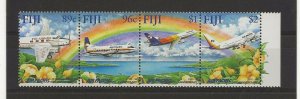Fiji 2001 Air Pacific strip  of 4 sg.1149-52  MNH