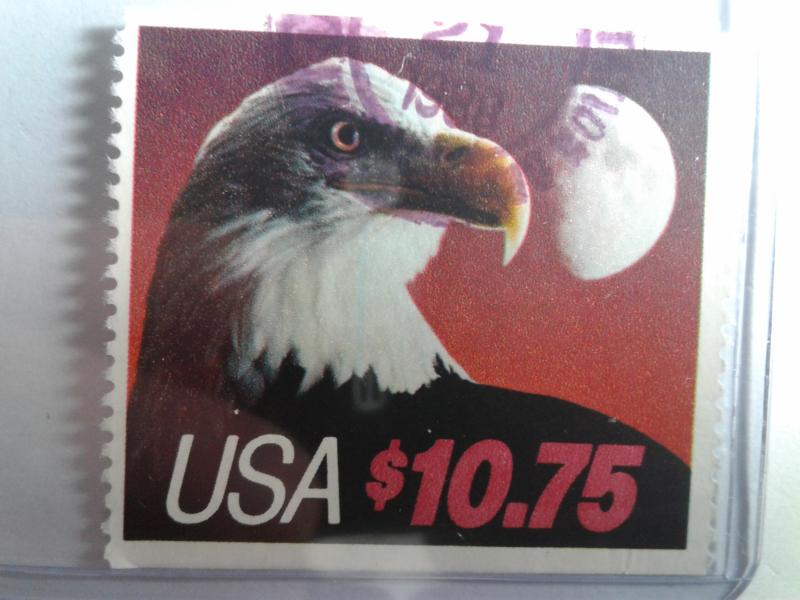 SCOTT # 2122 USED EAGLE AND HALF MOON $ 10.75 BOOKLET PANE