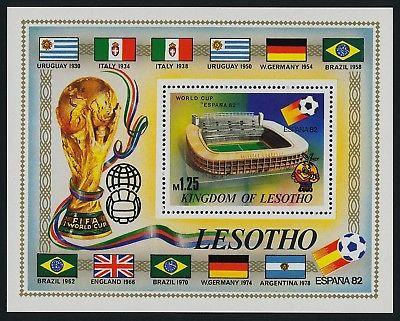 Lesotho 364 MNH World Cup Football, Stadium, Flags