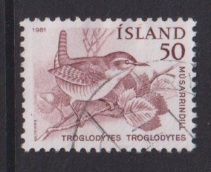Iceland  #543  used  1981   animals 50a