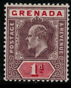 GRENADA SG58 1902 1d DULL PURPLE & CARMINE MTD MINT