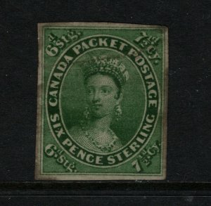 Canada #9 Very Fine Mint Some Stains & Faults As Indicated On Certificate