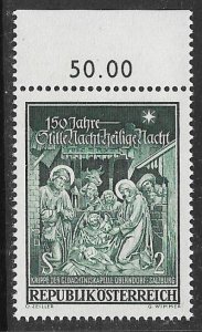 AUSTRIA 1968 CHRISTMAS Issue Sc 823 MNH