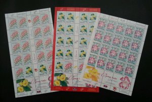 Malaysia China Joint Issue Rare Flowers 2002 Plant (sheetlet) MNH *extreme rare