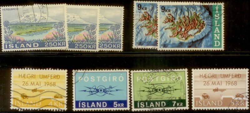 Iceland 1968  CEPT Issues Used Lot5  L282-3
