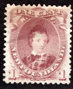 32A, Scott, Newfoundland, Canada, 1c, VF, MNG, Prince of Wales, Postage Stamp