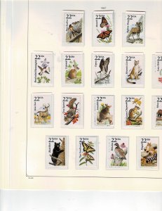 Wildlife 22c US Postage Singles #2286-2335 VF MNH